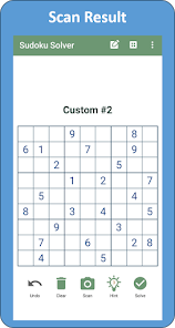 Sudoku Solver hint screenshot